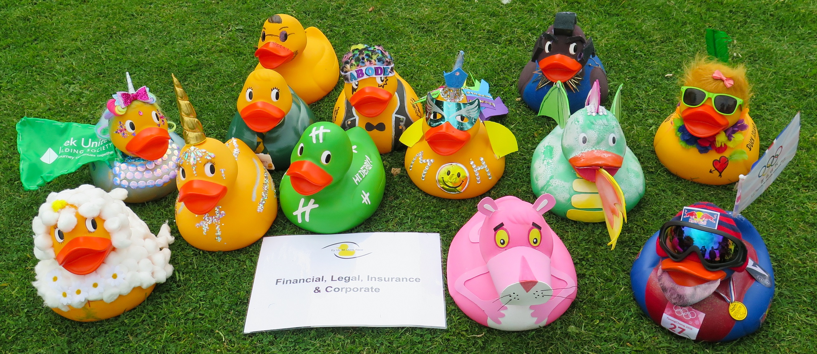 Image showing giant ducks before the 2018 Duck Race